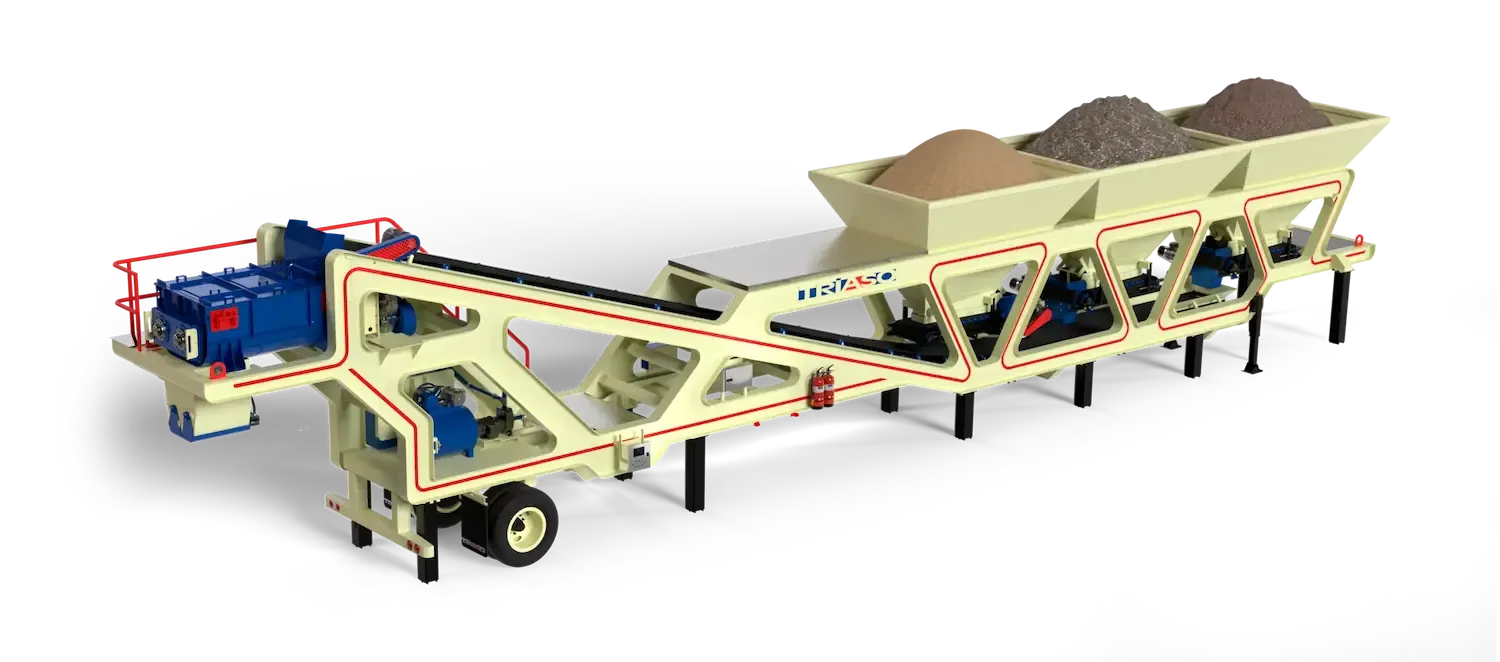 Planta de mezcla en frío con mezclador pugmill