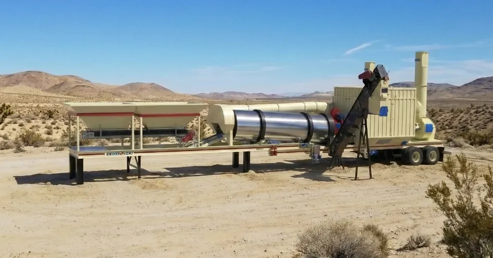 Planta de asfalto TRIASO instalada en campo