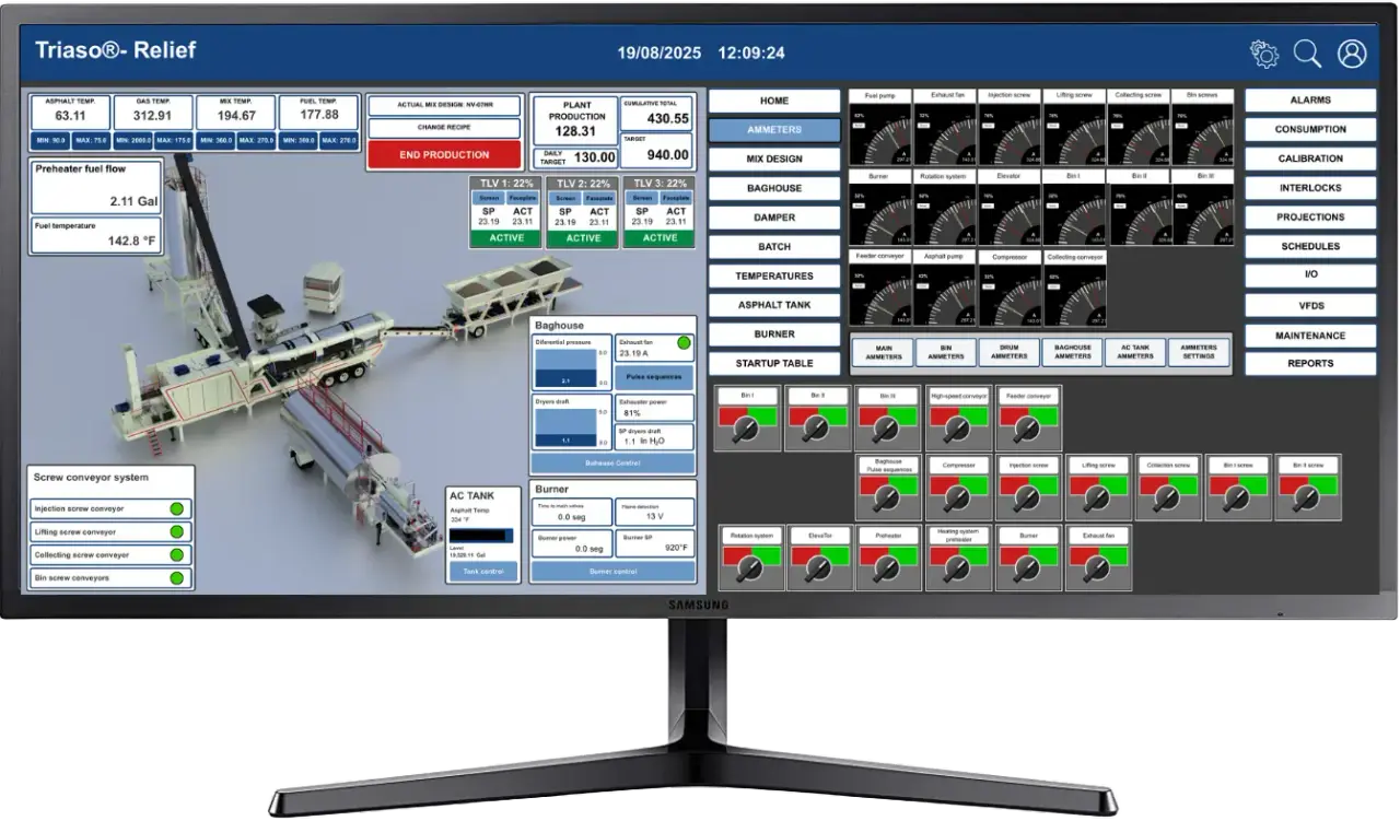 Asistente de inteligencia artificial de Triaso Relief respondiendo consultas de operación
