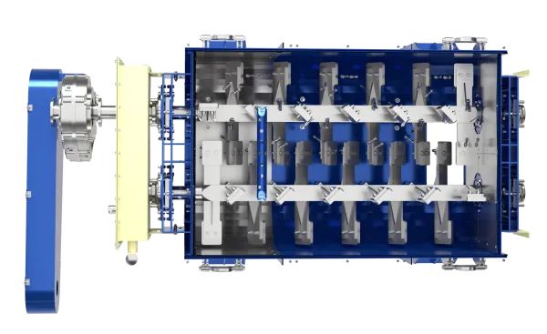 Pugmill de planta de mezcla en frío — Ejes sincronizados