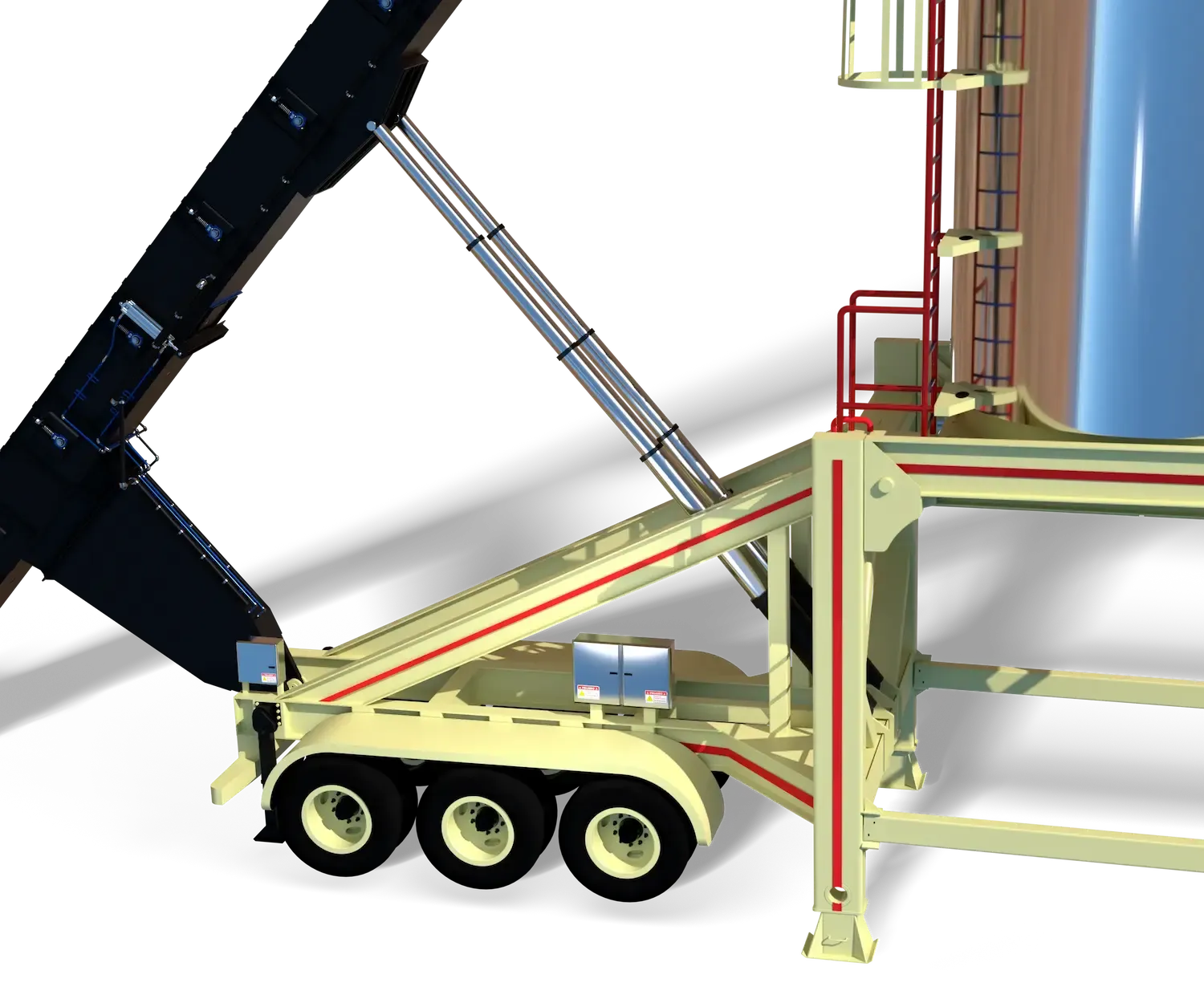 Silo con sistema autoerigible