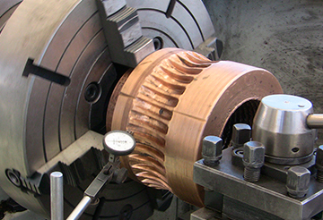 Fabricación de engrane de bronce